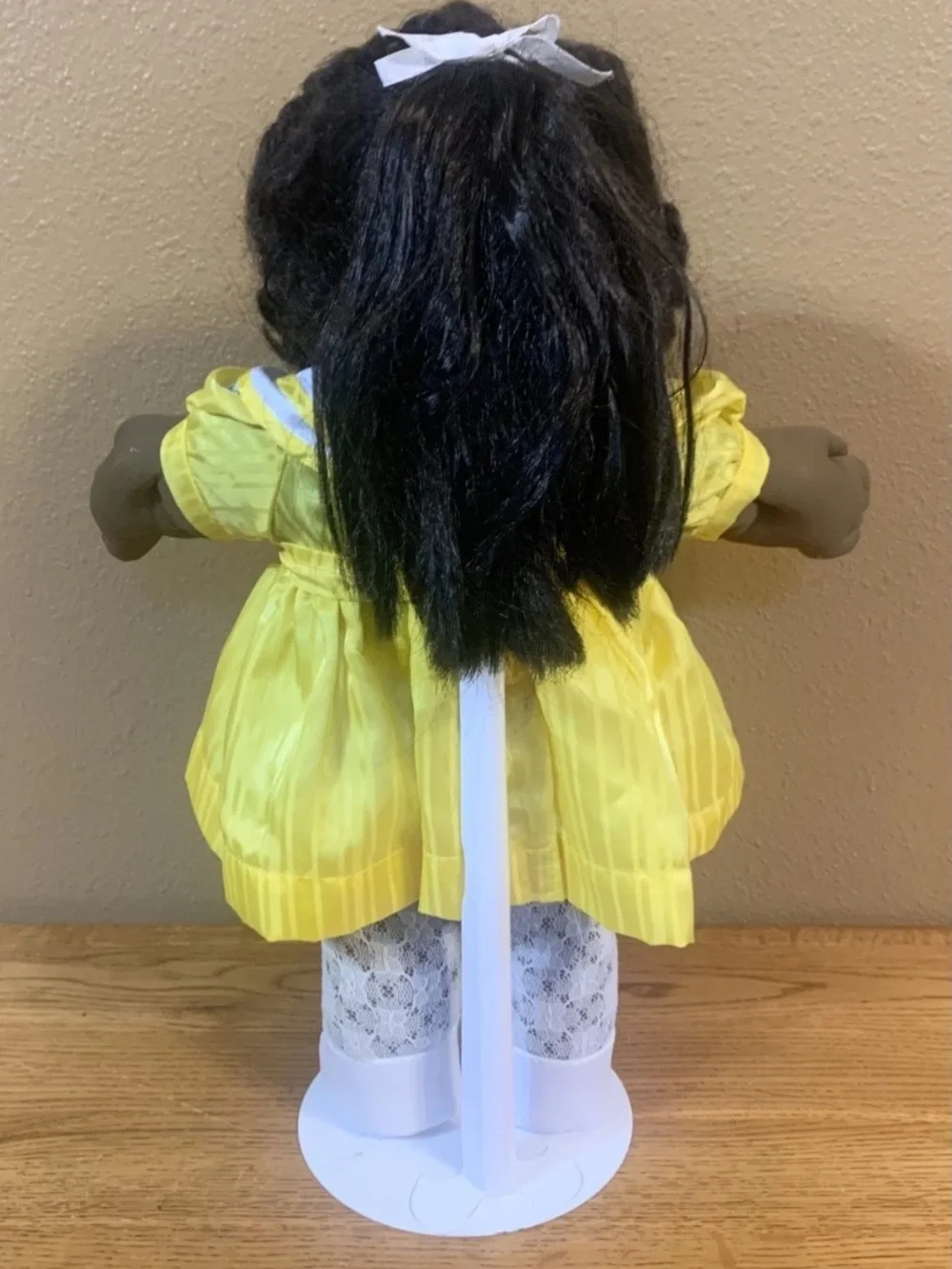 Vintage Cabbage Cornsilk Kids Doll AA HM8 With Curly Hair Rare African American